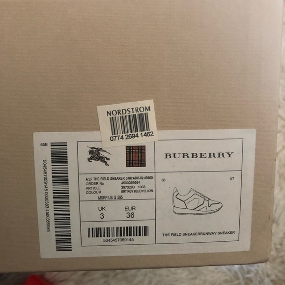 Burberry The field block color sneaker - Picture 4 of 4